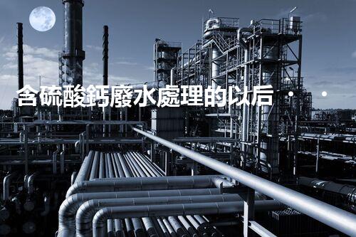 含硫酸鈣廢水處理的以后？揭秘行業(yè)領(lǐng)先技術(shù)！
